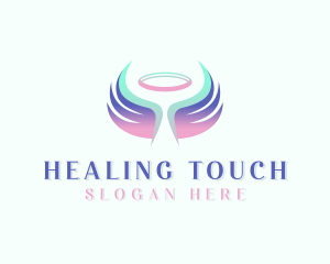 Wings Healing Angel logo design