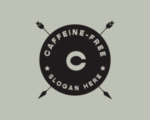 Hipster Arrow Fishing Camping logo design