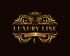 Luxury Bull Ranch logo design