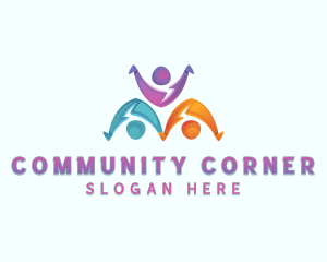 People Team Community logo design