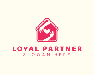 Hand Heart Shelter logo design