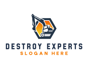 Excavation Digging Machine logo design