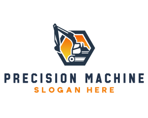 Excavation Digging Machine logo design