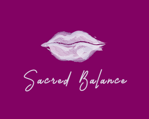 Watercolor Lipstick Cosmetics  Logo