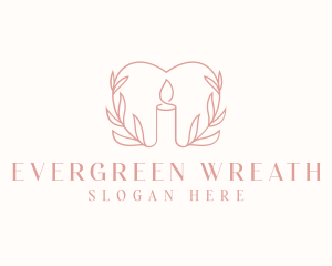 Candle Heart Wellness logo design