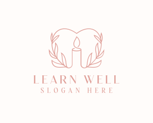 Candle Heart Wellness logo design