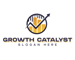 Financing Graph Growth logo design