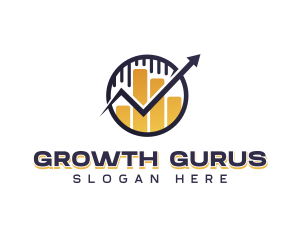 Financing Graph Growth logo design