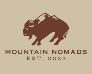 Wild Mountain Bison  logo design