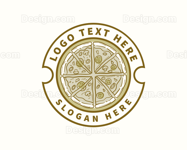 Retro Pizza Pizzeria Logo