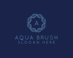 Water Wave Flow logo design