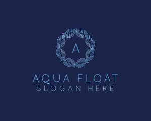 Water Wave Flow logo design