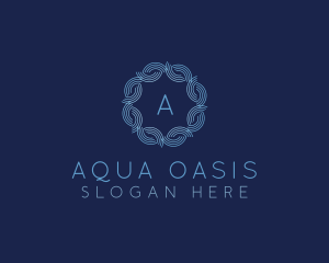 Water Wave Flow logo design