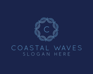 Water Wave Flow logo design