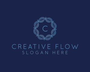 Water Wave Flow logo design