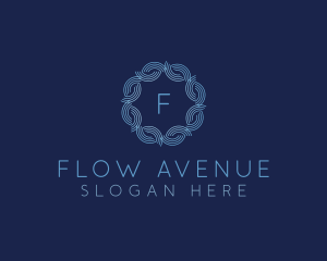 Water Wave Flow logo design