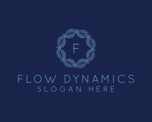 Water Wave Flow logo design