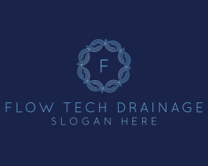 Water Wave Flow logo design