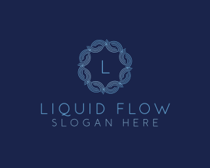 Water Wave Flow logo design