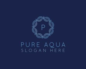 Water Wave Flow logo design