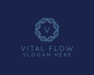 Water Wave Flow logo design