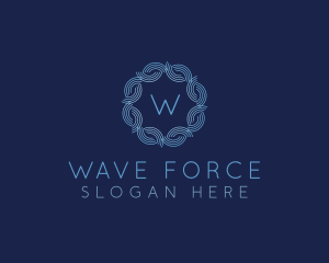 Water Wave Flow logo design