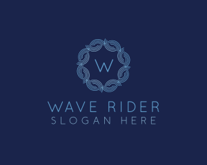 Water Wave Flow logo design