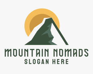 Mountain Hiking Nature Park logo design