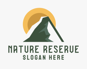 Mountain Hiking Nature Park logo design