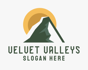 Mountain Hiking Nature Park logo design