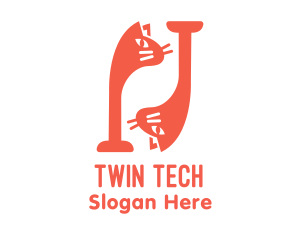 Pink Twin Cats logo