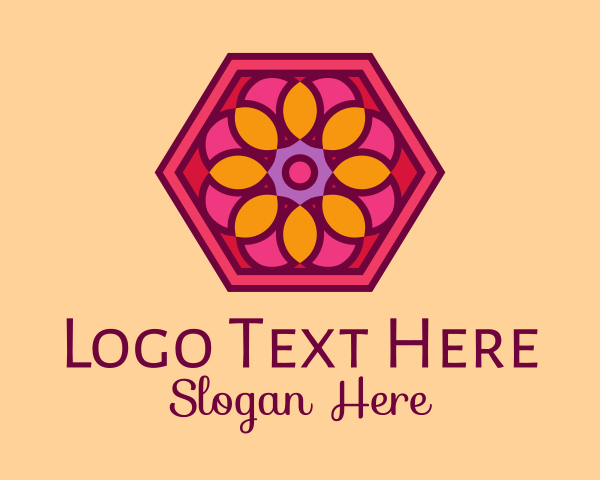 Hexagon Flower Tile  logo