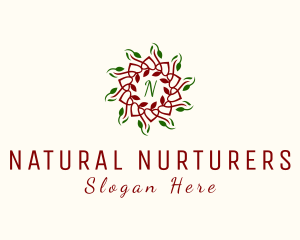 Natural Flower Botanical  logo design