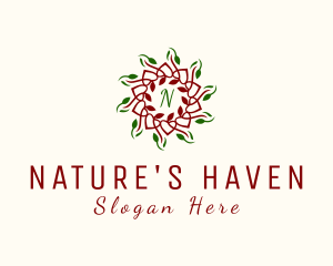 Natural Flower Botanical  logo design