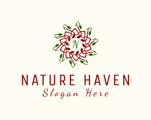 Natural Flower Botanical  logo design