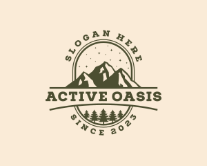 Outdoor Forest Mountain  logo design