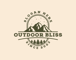 Outdoor Forest Mountain  logo design