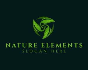 Natural Plant Leaf logo design