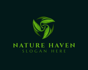 Natural Plant Leaf logo design