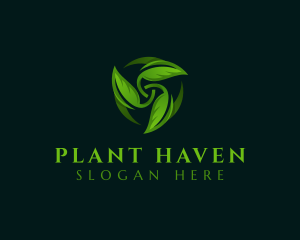 Natural Plant Leaf logo design