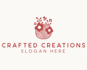 Handmade Floral Yarn  logo design