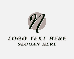 Luxury Fashion Boutique Letter N logo