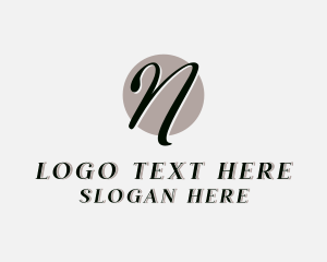 Luxury Fashion Boutique Letter N Logo