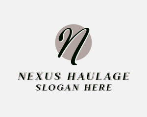 Luxury Fashion Boutique Letter N logo design