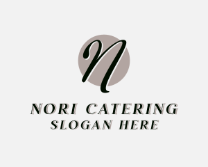 Luxury Fashion Boutique Letter N logo design