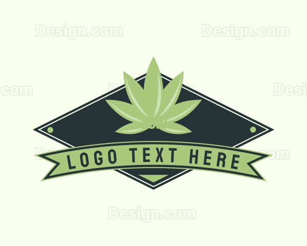 Cannabis Diamond Badge Logo