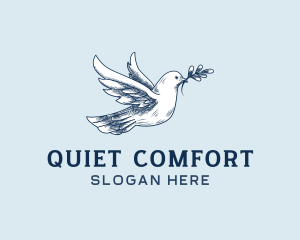 Peace Dove Bird logo