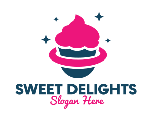 Pink Cupcake Planet Logo
