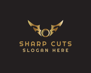 Coin Sharp Wings logo design