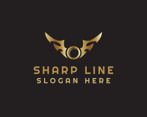 Coin Sharp Wings logo design